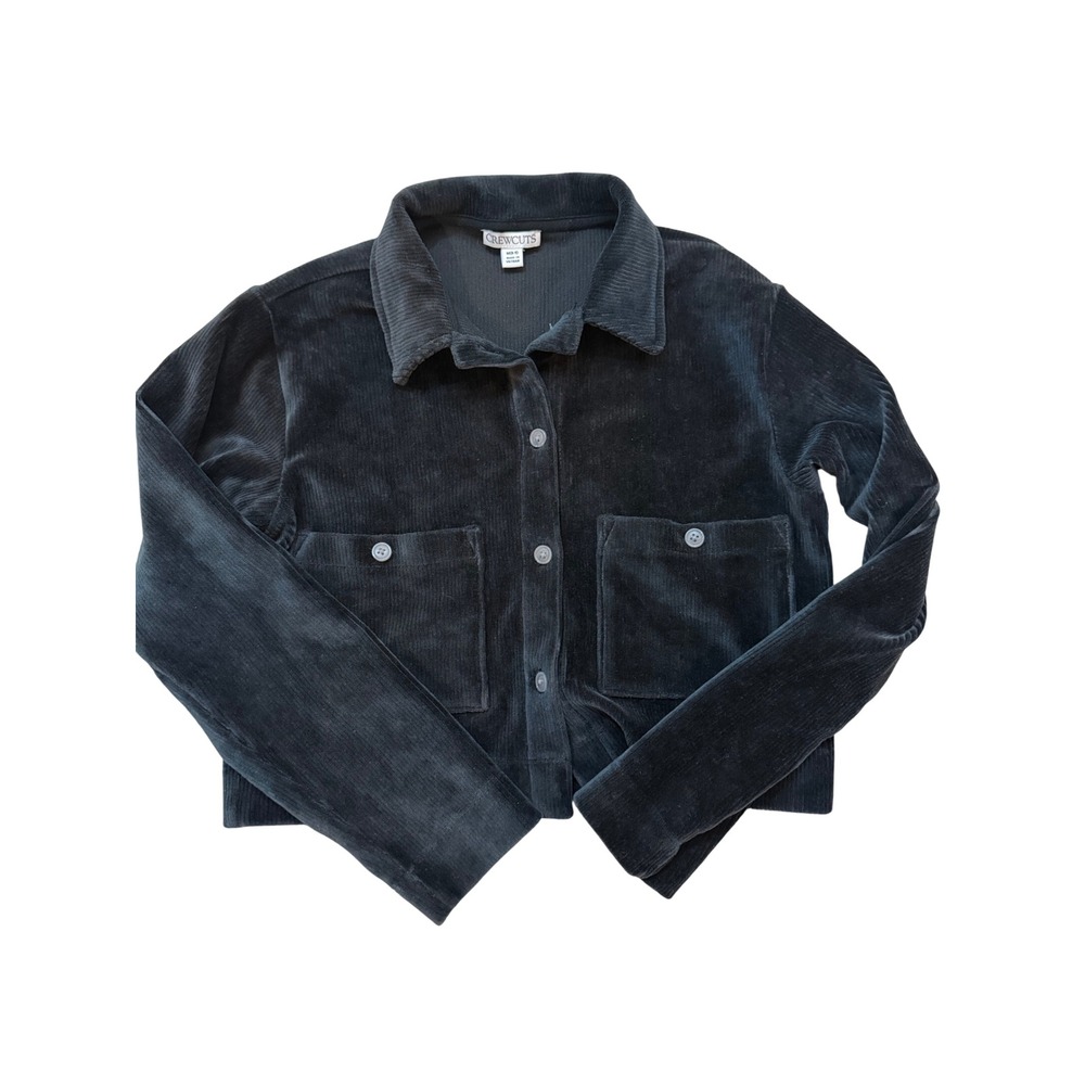 Crewcuts Corduroy Button Up Shirt Kids M(8-9) Pocketed CD636
